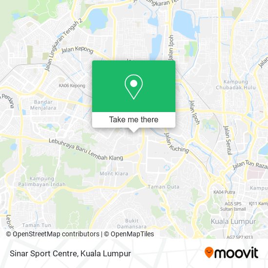 Sinar Sport Centre map