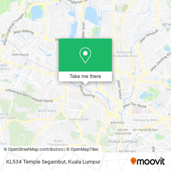 KL534 Temple Segambut map