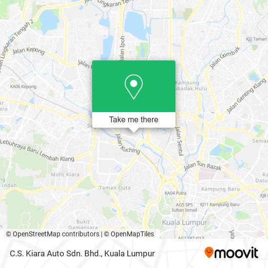 C.S. Kiara Auto Sdn. Bhd. map