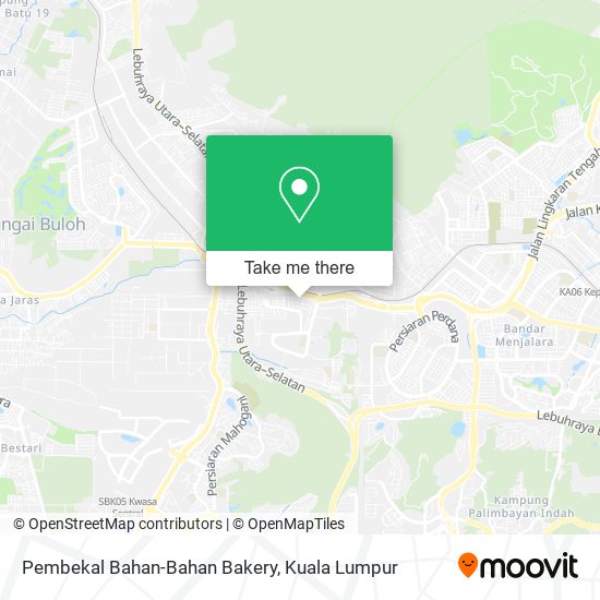 Pembekal Bahan-Bahan Bakery map