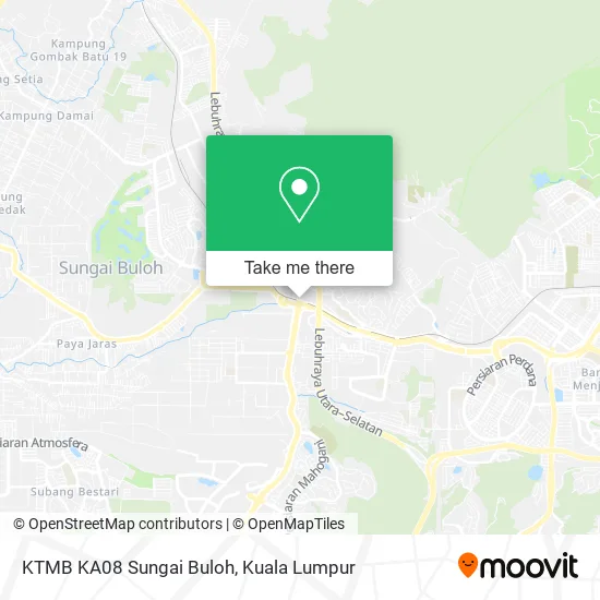 KTMB KA08 Sungai Buloh map
