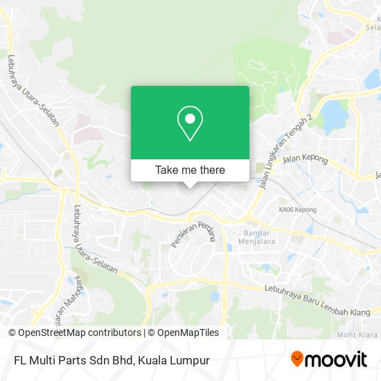 FL Multi Parts Sdn Bhd map