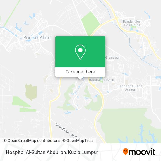 Peta Hospital Al-Sultan Abdullah