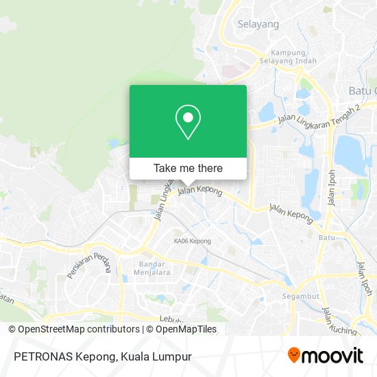 PETRONAS Kepong map