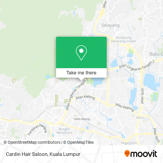 Cardin Hair Saloon map