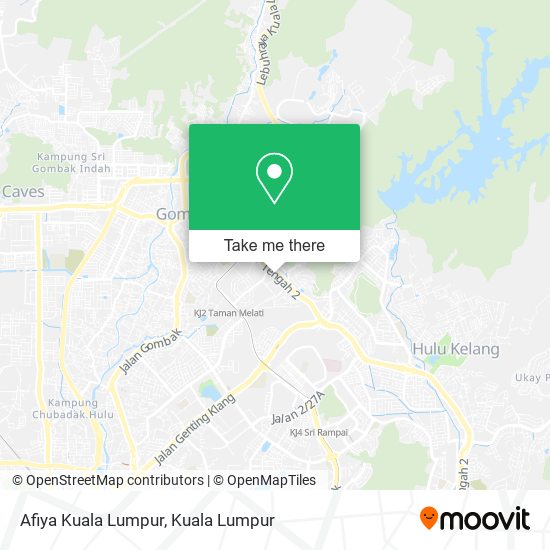 Afiya Kuala Lumpur map