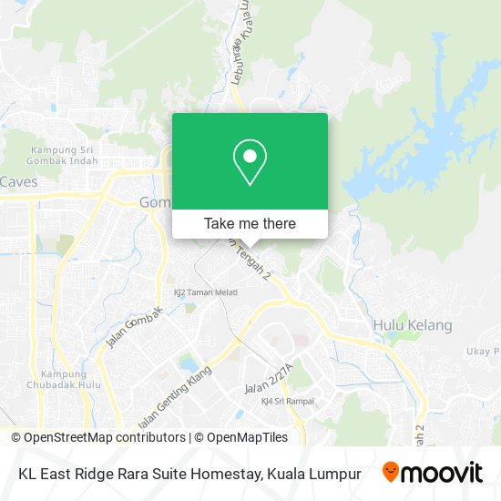 KL East Ridge Rara Suite Homestay map