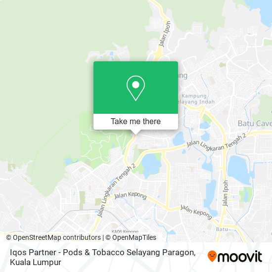 Iqos Partner - Pods & Tobacco Selayang Paragon map