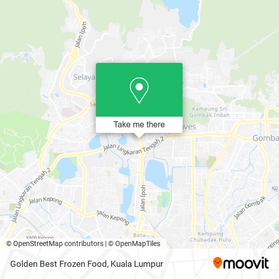 Golden Best Frozen Food map