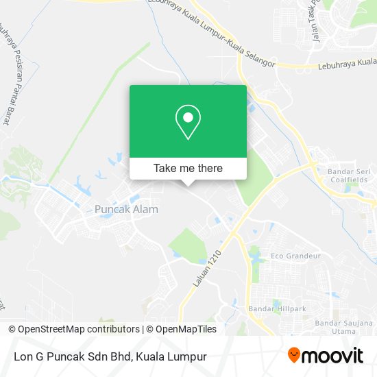 Lon G Puncak Sdn Bhd map