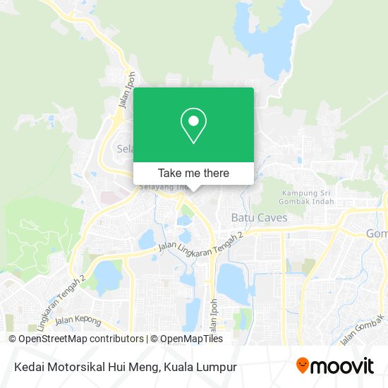 Peta Kedai Motorsikal Hui Meng