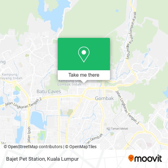 Bajet Pet Station map