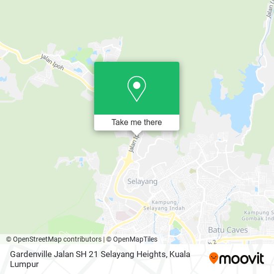 Peta Gardenville Jalan SH 21 Selayang Heights