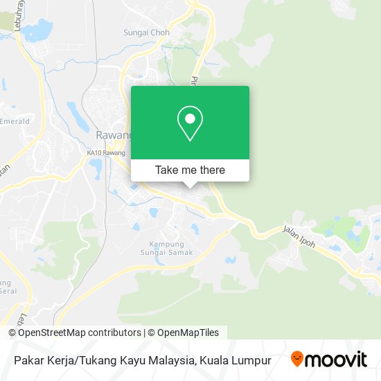 Peta Pakar Kerja / Tukang Kayu Malaysia