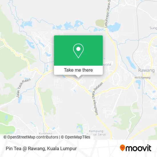 Pin Tea @ Rawang map