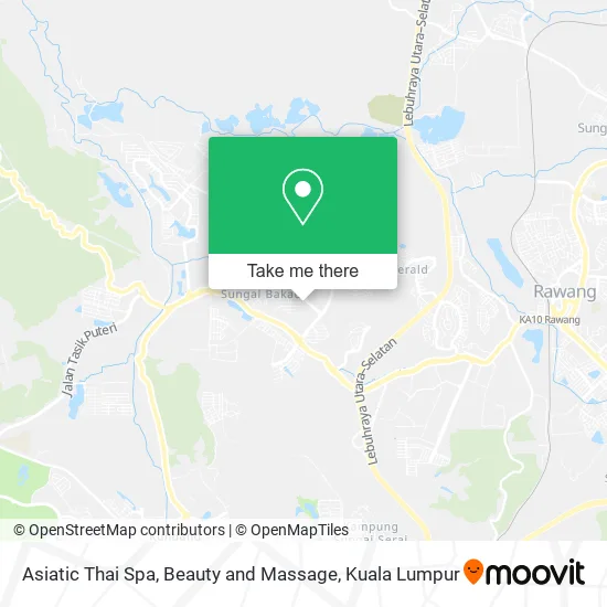 Asiatic Thai Spa, Beauty and Massage map