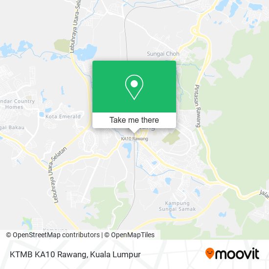 Peta KTMB KA10 Rawang