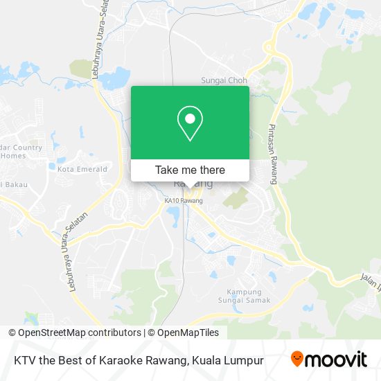 KTV the Best of Karaoke Rawang map