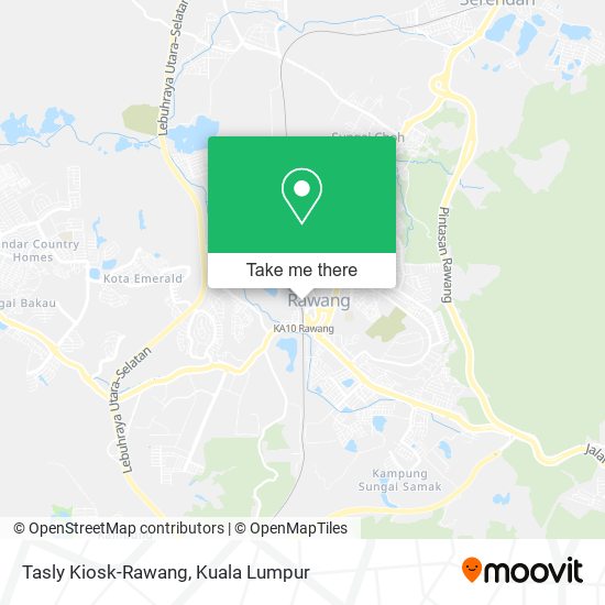 Tasly Kiosk-Rawang map