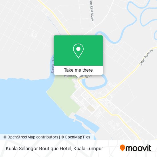 Peta Kuala Selangor Boutique Hotel