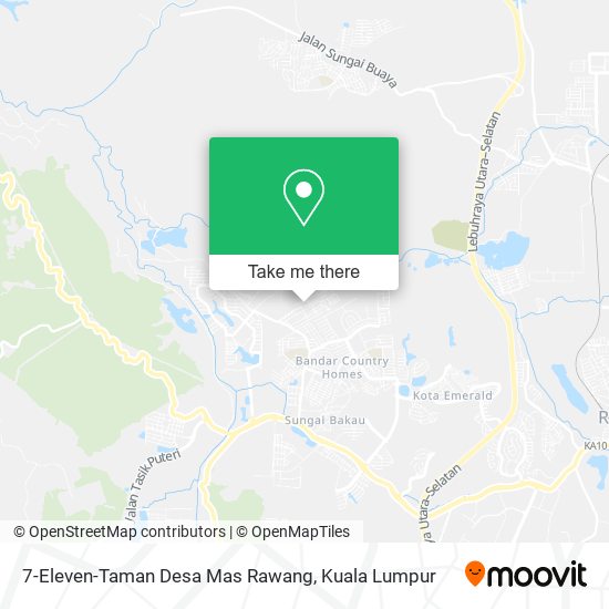 7-Eleven-Taman Desa Mas Rawang map