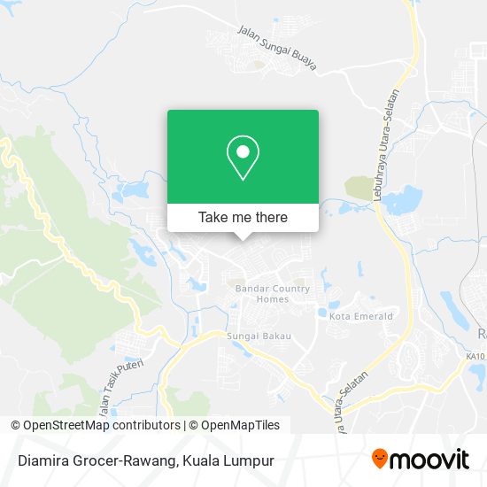 Diamira Grocer-Rawang map