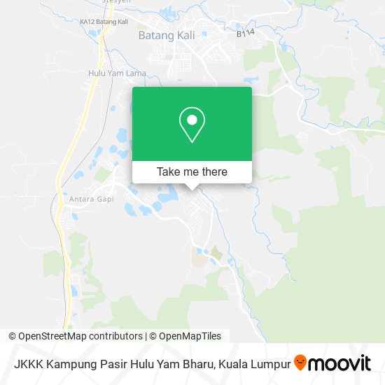 Peta JKKK Kampung Pasir Hulu Yam Bharu