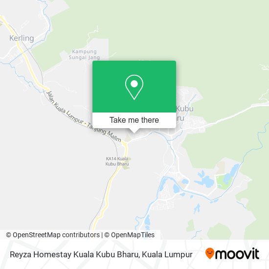Reyza Homestay Kuala Kubu Bharu map