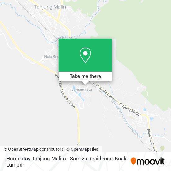 Peta Homestay Tanjung Malim - Samiza Residence