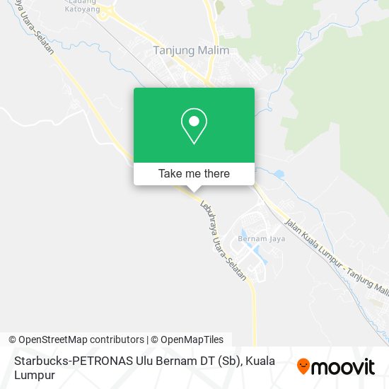 Starbucks-PETRONAS Ulu Bernam DT (Sb) map