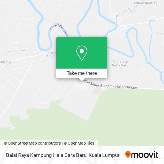 Balai Raya Kampung Hala Cara Baru map