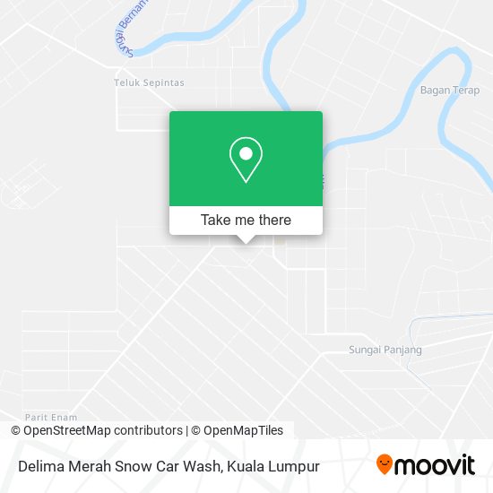 Peta Delima Merah Snow Car Wash