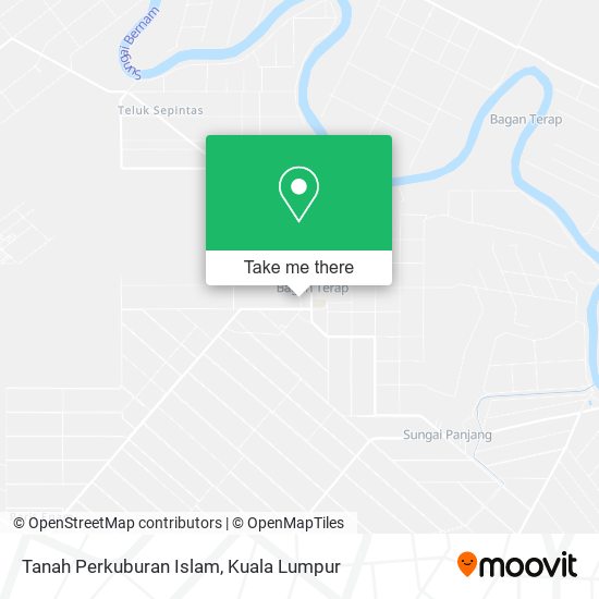Tanah Perkuburan Islam map