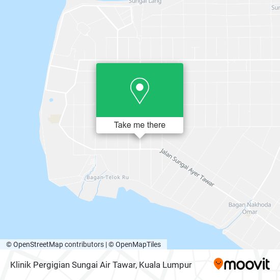 Peta Klinik Pergigian Sungai Air Tawar