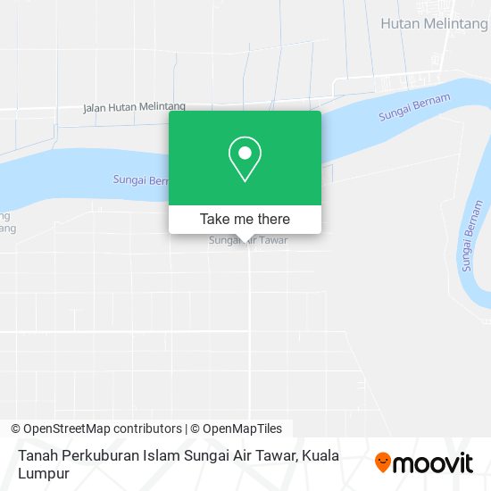 Tanah Perkuburan Islam Sungai Air Tawar map