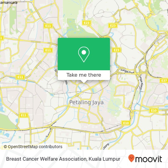 Breast Cancer Welfare Association map