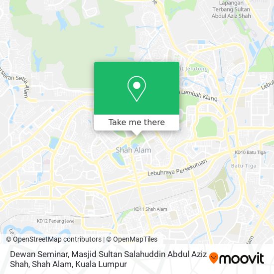 Dewan Seminar, Masjid Sultan Salahuddin Abdul Aziz Shah, Shah Alam map