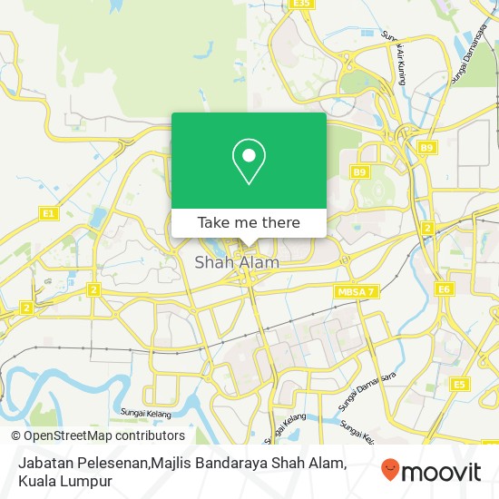 Peta Jabatan Pelesenan,Majlis Bandaraya Shah Alam