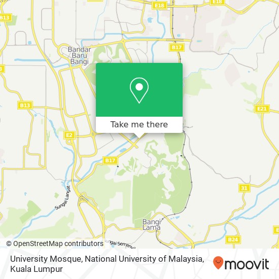 University Mosque, National University of Malaysia map