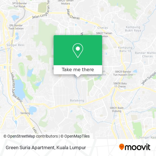 Green Suria Apartment map