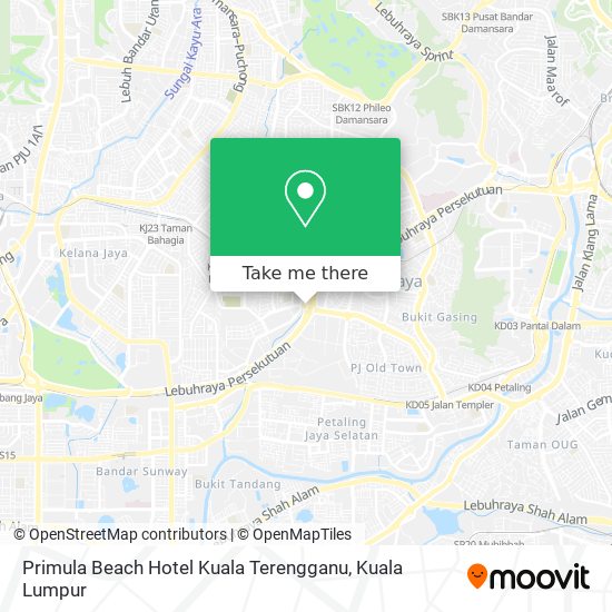 Primula Beach Hotel Kuala Terengganu map