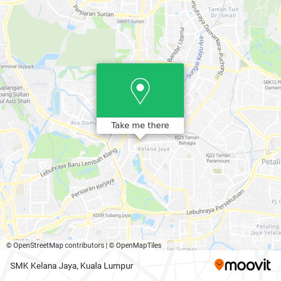 Peta SMK Kelana Jaya