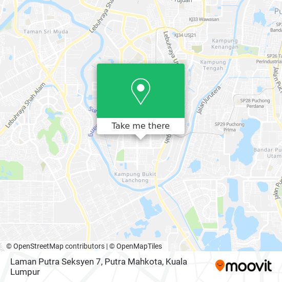 Laman Putra Seksyen 7, Putra Mahkota map