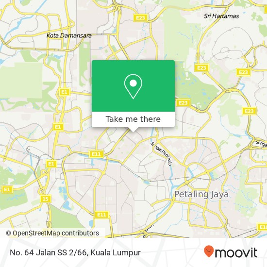 No. 64 Jalan SS 2/66 map