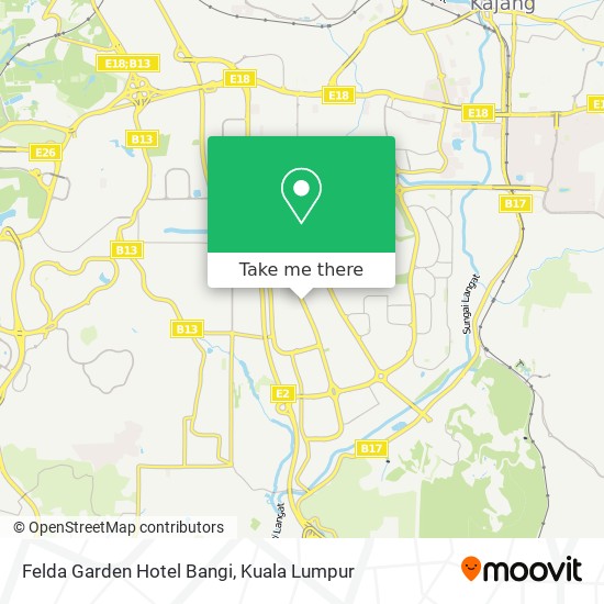 Felda Garden Hotel Bangi map