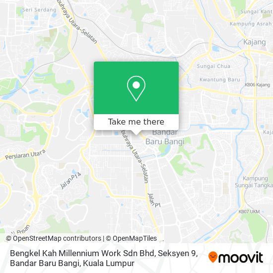 Peta Bengkel Kah Millennium Work Sdn Bhd, Seksyen 9, Bandar Baru Bangi