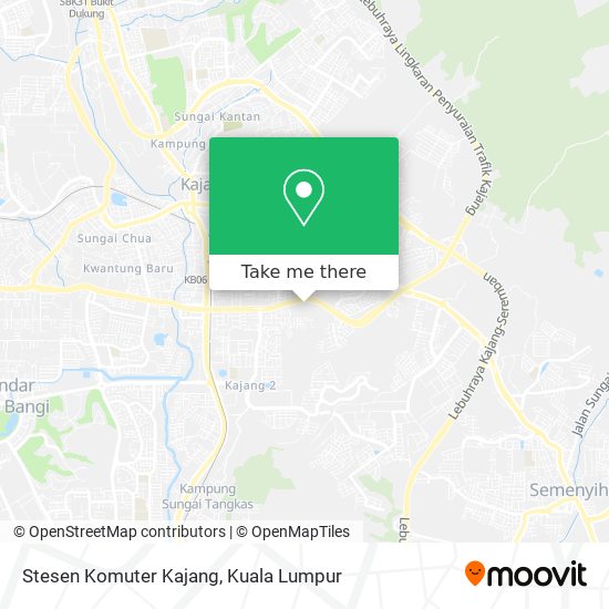 Stesen Komuter Kajang map