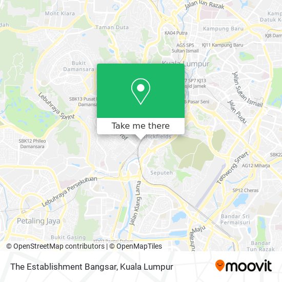 Peta The Establishment Bangsar