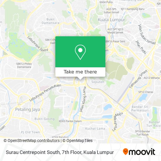Surau Centrepoint South, 7th Floor map