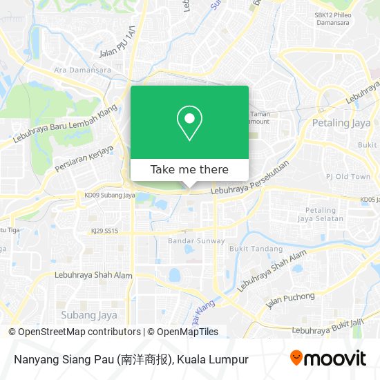 Peta Nanyang Siang Pau (南洋商报)